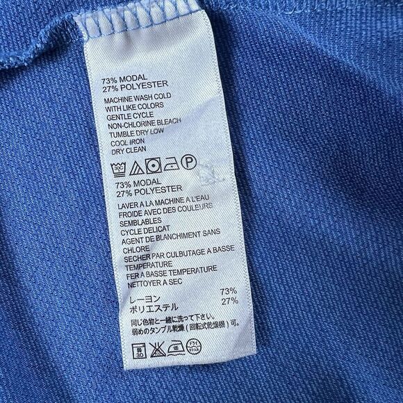 Tommy Bahama Men's Modal Polyester Textured Polo Shirt Blue Lightweight XL - Picture 15 of 16